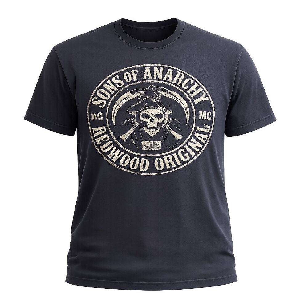 Sons of Anarchy SOA TShirt Women's Large SZ 12/14 Black Redwood Original Graphic